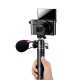 lite Extendable Dual Cold Shoe Ball Head Tripod for smartphone Sony DSLR Camera Mic Light Accessories