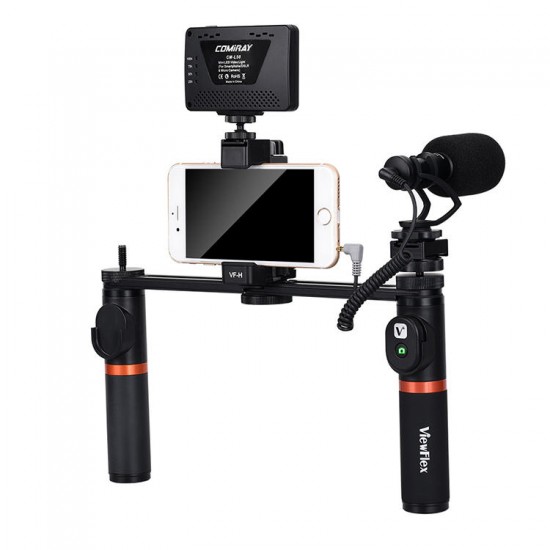 VF-H7 bluetooth Electronic Video Grip Stabilizer with LED Light Microphone Remote Control VF-H7 bluetooth Electronic Video Grip Stabilizer with LED Light Microphone Remote Control