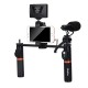 VF-H7 bluetooth Electronic Video Grip Stabilizer with LED Light Microphone Remote Control