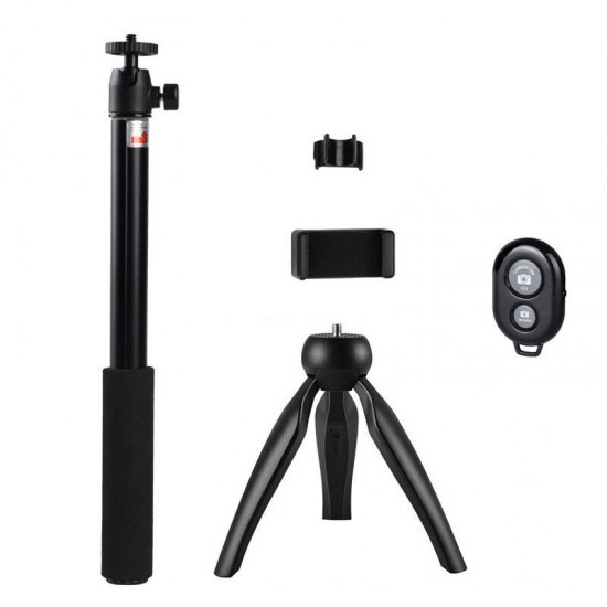Wireless Selfie Stick Tripod with bluetooth Control Camera Stand Holder Universal Clip for iPhone Android Mobile Phone Wireless Selfie Stick Tripod with bluetooth Control Camera Stand Holder Universal Clip for iPhone Android Mobile Phone