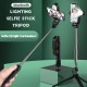 XT10S 2 In 1 Selfie Sticks Tripod Stand Adjustable Remote Extendable Desktop Stand Holder LED Light bluetooth Selfie for Phones