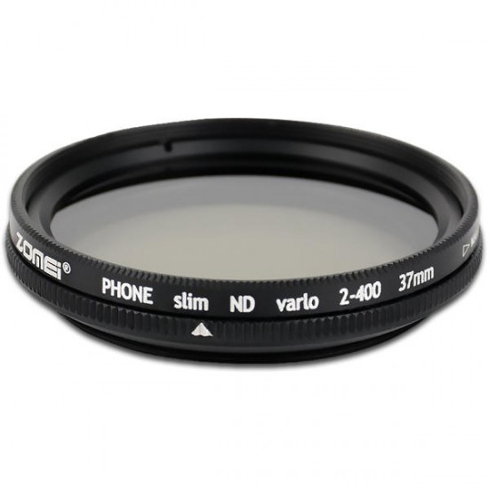 Adjustable 37mm Neutral Density Clip-on ND 2-400 Phone Camera Filter Lens for iPhone Samsung HTC Huawei Android IOS Adjustable 37mm Neutral Density Clip-on ND 2-400 Phone Camera Filter Lens for iPhone Samsung HTC Huawei Android IOS