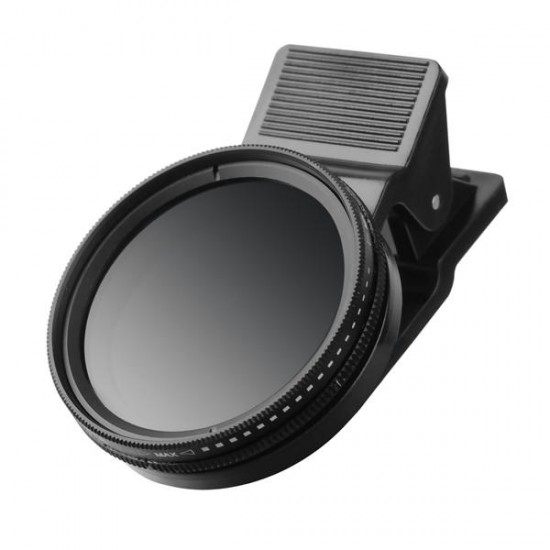 Adjustable 37mm Neutral Density Clip-on ND 2-400 Phone Camera Filter Lens for iPhone Samsung HTC Huawei Android IOS Adjustable 37mm Neutral Density Clip-on ND 2-400 Phone Camera Filter Lens for iPhone Samsung HTC Huawei Android IOS