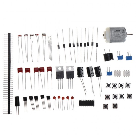 KW-AR-StartKit Kit with 17 Classes UNO R3 DC Motor Breadboard Components Set Geekcreit for Arduino - products that work with official Arduino boards KW-AR-StartKit Kit with 17 Classes UNO R3 DC Motor Breadboard Components Set Geekcreit for Arduino - products that work with official Arduino boards