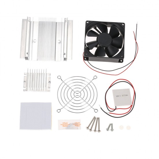 Thermoelectric Peltier Refrigeration Cooler DC 12V Semiconductor Air Conditioner Cooling System Kit Thermoelectric Peltier Refrigeration Cooler DC 12V Semiconductor Air Conditioner Cooling System Kit