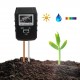 3-in-1 Soil PH Meter Moisture Tester Indoor Plants Garden Lawn Light Sensor Soil Monitor