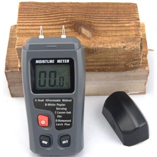 EMT01 Digital LCD Portable 0~99.9% Wood Moisture Meter Integral Pins Auto Power off EMT01 Digital LCD Portable 0~99.9% Wood Moisture Meter Integral Pins Auto Power off
