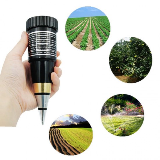 Handheld Moisture Humidity Meter PH Tester for Garden Soil Metal Probe VT-05 10-80% Hygrometer