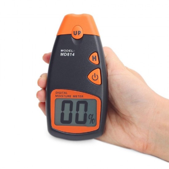 MD814 LCD Digital Moisture Meter Range 5% to 40% Wood Moisture Hygrometer Tester Timber Damp Water Contain Level Detector MD814 LCD Digital Moisture Meter Range 5% to 40% Wood Moisture Hygrometer Tester Timber Damp Water Contain Level Detector