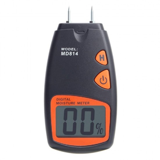 MD814 LCD Digital Moisture Meter Range 5% to 40% Wood Moisture Hygrometer Tester Timber Damp Water Contain Level Detector