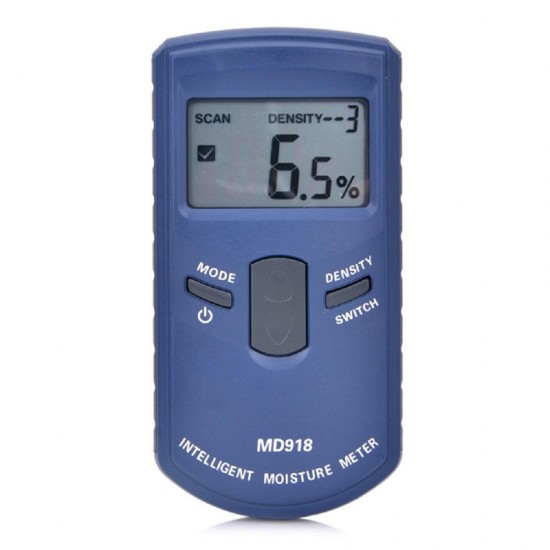 MD918 Inductive Wood Timber Moisture Meter Tester Range 4%~80% High Frequency Electromagnetic Wave Induction Wood Moisture Content Measurement 10 Wood Density Optional