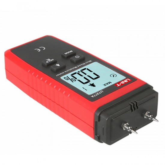 UT377A Digital Wood Moisture Meter Paper Plywood Wood Humidity Tester Hygrometer with LCD Display