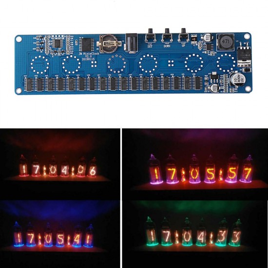 12V Power DIY Glow Tube Clock Module Board Motherboard For IN14 Tube Digital Clock