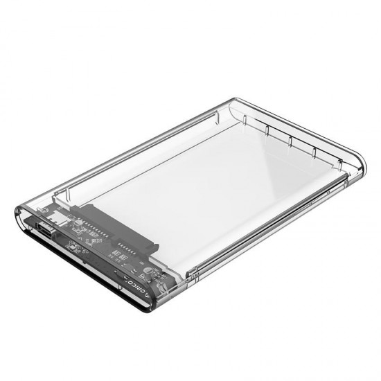 2.5 Inch USB 3.0 to SATA Hard Drive Enclosure External HDD Enclosure Transparent 2.5 Inch USB 3.0 to SATA Hard Drive Enclosure External HDD Enclosure Transparent