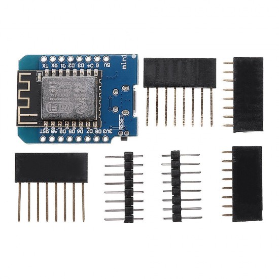 2Pcs D1 mini V2.2.0 WIFI Internet Development Board Based ESP8266 4MB FLASH ESP-12S Chip