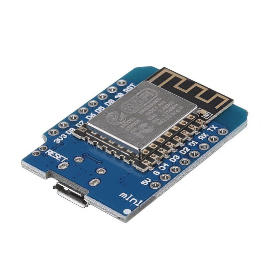 2Pcs D1 mini V2.2.0 WIFI Internet Development Board Based ESP8266 4MB FLASH ESP-12S Chip