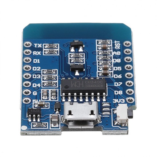 2Pcs D1 mini V2.2.0 WIFI Internet Development Board Based ESP8266 4MB FLASH ESP-12S Chip