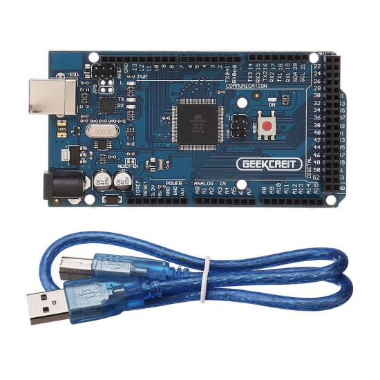 2Pcs 2560 R3 ATmega2560 MEGA2560 Development Board With USB Cable 2Pcs 2560 R3 ATmega2560 MEGA2560 Development Board With USB Cable