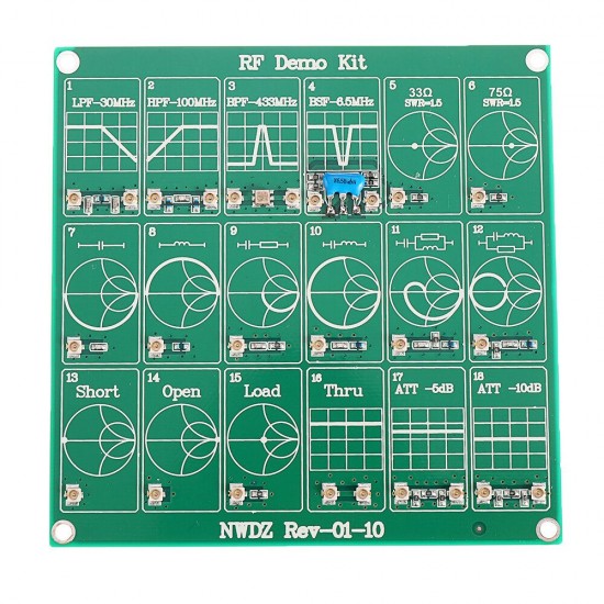 2Pcs RF Demo Kit RF Demo Board Development Board Test Board Calibration Board