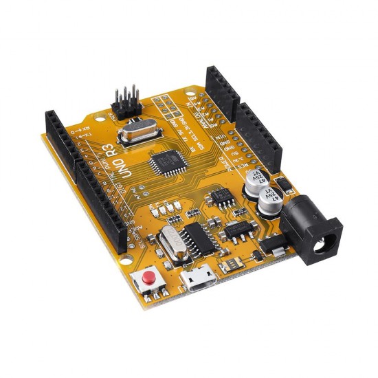 3pcs UNO R3 Development Board Improved Version Enhanced SCM Yellow Module