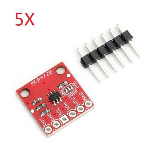 5Pcs -MCP4725 I2C DAC Development Board Module 5Pcs -MCP4725 I2C DAC Development Board Module
