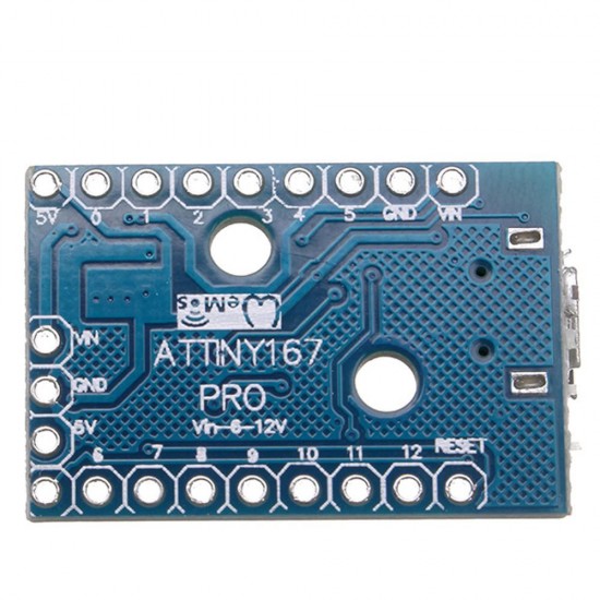 5Pcs Pro Development Board USB Micro ATTINY167 Module