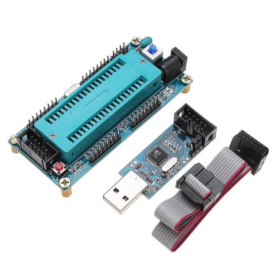 ATMEGA16 Minimum System Development Board ATmega32 + USB ISP USBasp Programmer with Download Cable ATMEGA16 Minimum System Development Board ATmega32 + USB ISP USBasp Programmer with Download Cable