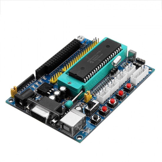 DC 12V PIC16F877A PIC Minimum System Development Board Emulator JTAG ICSP Program Minimum System Microcontroller Module