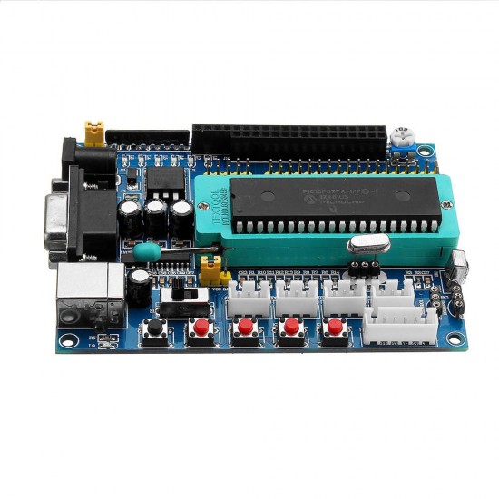 DC 12V PIC16F877A PIC Minimum System Development Board Emulator JTAG ICSP Program Minimum System Microcontroller Module