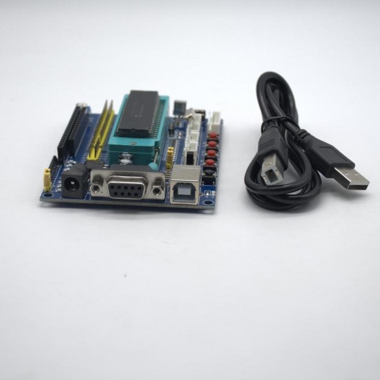 DC 12V PIC16F877A PIC Minimum System Development Board Emulator JTAG ICSP Program Minimum System Microcontroller Module