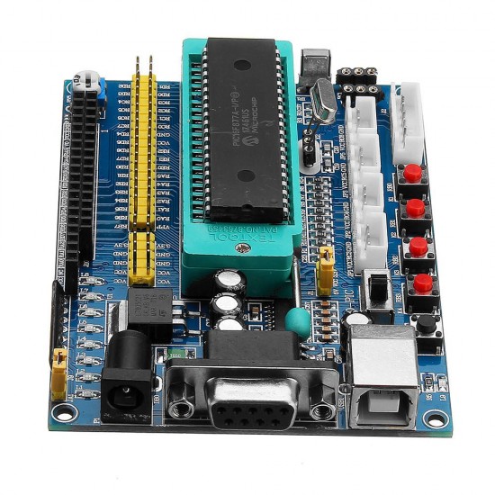DC 12V PIC16F877A PIC Minimum System Development Board Emulator JTAG ICSP Program Minimum System Microcontroller Module DC 12V PIC16F877A PIC Minimum System Development Board Emulator JTAG ICSP Program Minimum System Microcontroller Module