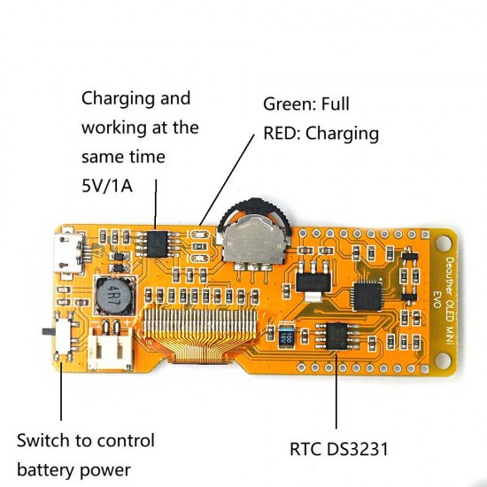MiNi EVO ESP8266 Development Board 4MB ESP-07 1.3Inch OLED+RTC DS3231 MiNi EVO ESP8266 Development Board 4MB ESP-07 1.3Inch OLED+RTC DS3231