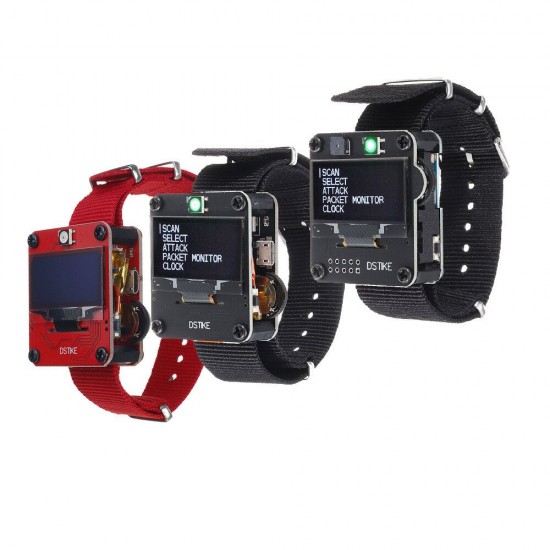 Red/Black Wristband /Watch NodeMCU ESP8266 Programmable WiFi Development Board Red/Black Wristband /Watch NodeMCU ESP8266 Programmable WiFi Development Board