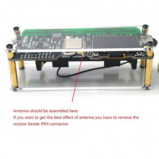 WiFi OLED V6 ESP8266 Development Board with Polarity Protection Case Antenna 4MB ESP-07