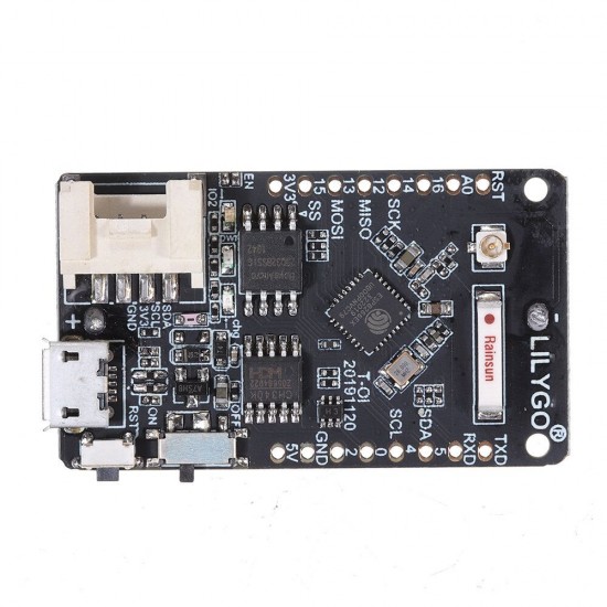 T-OI ESP8266 Development Board with Rechargeable 16340 Battery Holder Compatible MINI D1 Development Board