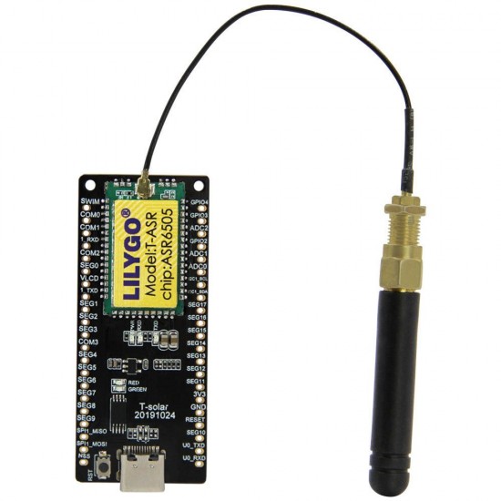 Development Board ASR6505 Integrates SX1262Module Solar Power Supply Interface Development Board ASR6505 Integrates SX1262Module Solar Power Supply Interface