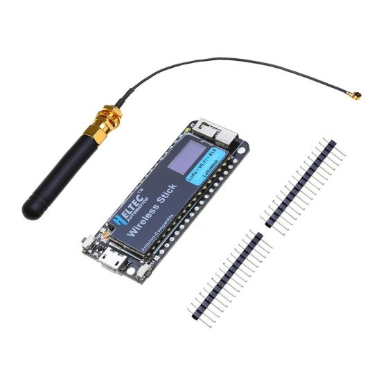bluetooth Wifi IOT SX1276 + ESP32 Development Board Module with OLED and Antenna for IDE 433MHz-470MHz/868MHz-915MHz for Arduino - products that work with official Arduino boards