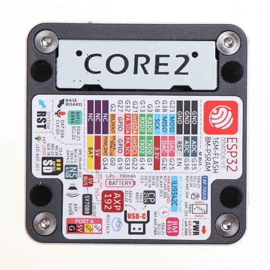 Core2 ESP32 with Touch Screen Development Board Kit WiFi bluetooth Graphical Programming WiFi BLE IoT for Arduino - products that work with official Arduino boards Core2 ESP32 with Touch Screen Development Board Kit WiFi bluetooth Graphical Programming WiFi BLE IoT for Arduino - products that work with official Arduino boards