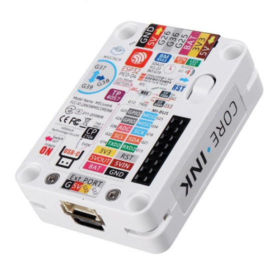 ESP32 Core Ink Development Kit with 1.54 inch EInk Display IoT Terminal E-Book Industrial Control Panel ESP32 Core Ink Development Kit with 1.54 inch EInk Display IoT Terminal E-Book Industrial Control Panel