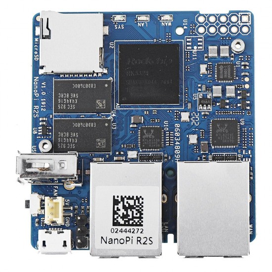 NanoPi R2S Mini Router RK3328 Development Board Dual Gigabit Ethernet Port OpenWrt/LEDE