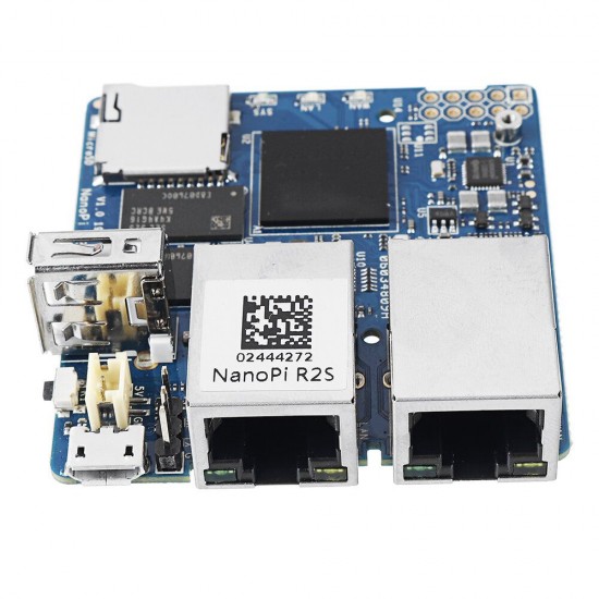 NanoPi R2S Mini Router RK3328 Development Board Dual Gigabit Ethernet Port OpenWrt/LEDE