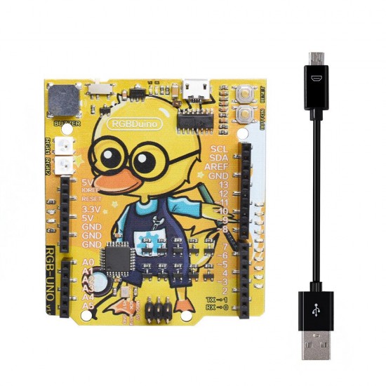 UN0 V1.1 Geek Duck Development Board CH340C Micro USB Vs UN0 R3 for Raspberry Pi 3B Raspberry Pi 4B for Arduino