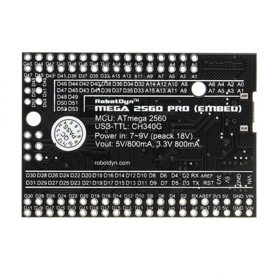 2560 PRO (Embed) CH340G ATmega2560-16AU Development Module Board With Pin Headers