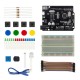 Starter Kit with Uno R3 Breadboard Buzzer Dupont Jumper Resistor Light Sensor LED Module Starter Kit with Uno R3 Breadboard Buzzer Dupont Jumper Resistor Light Sensor LED Module
