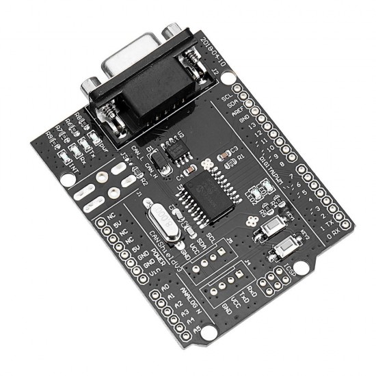 SPI MCP2515 EF02037 CAN BUS Shield Development Board High Speed Communication Module for Arduino - products that work with official Arduino boards SPI MCP2515 EF02037 CAN BUS Shield Development Board High Speed Communication Module for Arduino - products that work with official Arduino boards