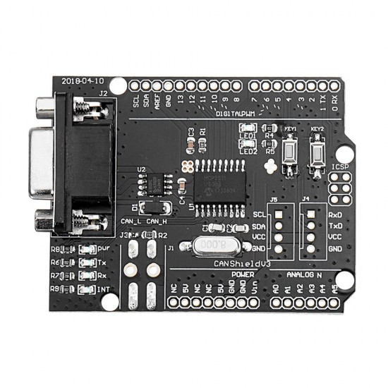 SPI MCP2515 EF02037 CAN BUS Shield Development Board High Speed Communication Module for Arduino - products that work with official Arduino boards SPI MCP2515 EF02037 CAN BUS Shield Development Board High Speed Communication Module for Arduino - products that work with official Arduino boards