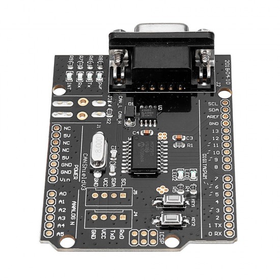 SPI MCP2515 EF02037 CAN BUS Shield Development Board High Speed Communication Module for Arduino - products that work with official Arduino boards SPI MCP2515 EF02037 CAN BUS Shield Development Board High Speed Communication Module for Arduino - products that work with official Arduino boards