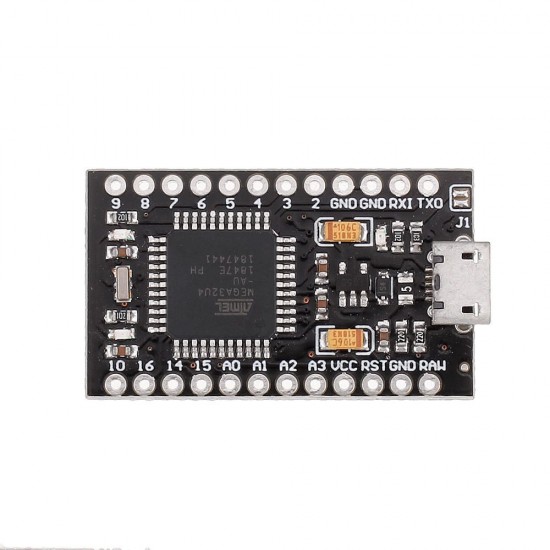 With the Bootloader Black Pro Micro ATmega32U4 5V/16MHz Development Board Controller Mega32U4 Mini for With the Bootloader Black Pro Micro ATmega32U4 5V/16MHz Development Board Controller Mega32U4 Mini for