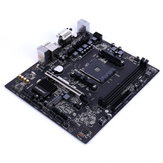 Colorful BATTLE-AX B450M-HD V14 Computer Motherboard PC Desktop MotherboardSupports AMD Socket AM4 and Ryzen Series CPUs Dual Channel DDR4 Audio Isolated LED Light