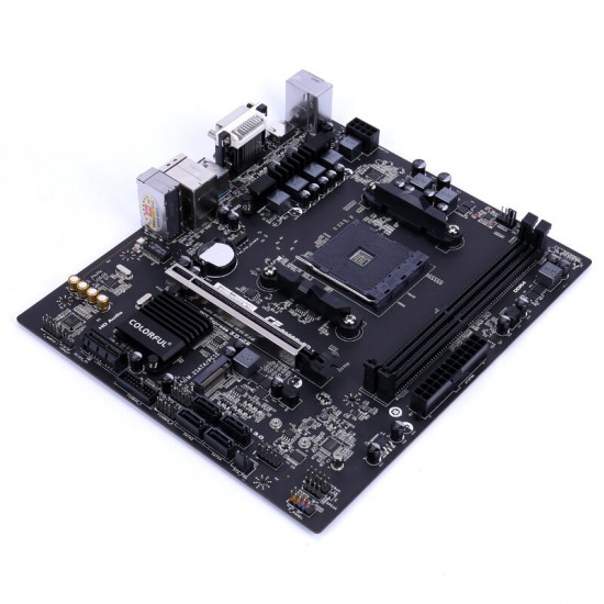 Colorful BATTLE-AX B450M-HD V14 Computer Motherboard PC Desktop MotherboardSupports AMD Socket AM4 and Ryzen Series CPUs Dual Channel DDR4 Audio Isolated LED Light Colorful BATTLE-AX B450M-HD V14 Computer Motherboard PC Desktop MotherboardSupports AMD Socket AM4 and Ryzen Series CPUs Dual Channel DDR4 Audio Isolated LED Light